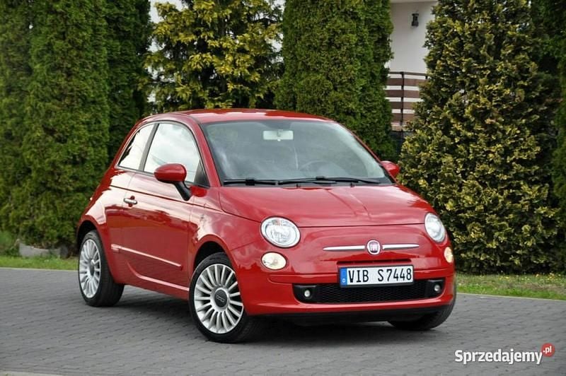 Bordowy (metalik, perła) Używany 2009 Fiat 500 Hatchback | 18 900 zł (Uczciwa cena) - Obraz 1/4