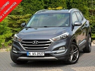 Szary Używany 2018 Hyundai Tucson SUV | 75 900 zł (Dobra cena) - Obraz 1/4