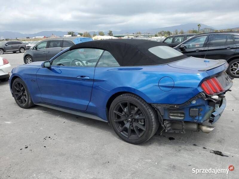 Niebieski Używany 2017 Ford Mustang GT Kabriolet | 59 000 zł - Obraz 1/4