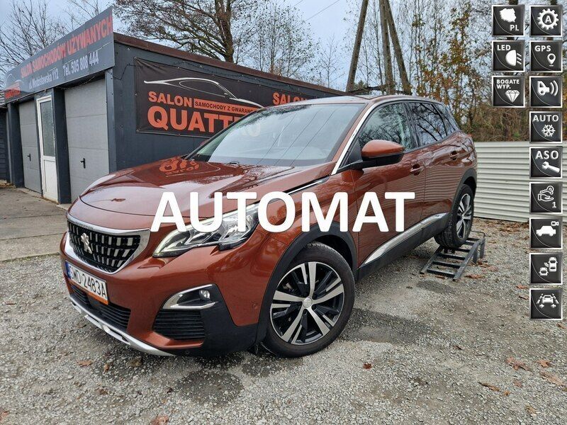 Brązowy (metalik) Używany 2019 Peugeot 3008 Minivan | 69 900 zł (Uczciwa cena) - Obraz 1/4