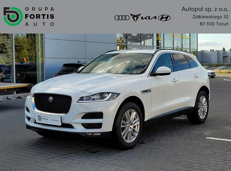 Biały Używany 2018 Jaguar F-Pace SUV | 89 800 zł (Dobra cena) - Obraz 1/4