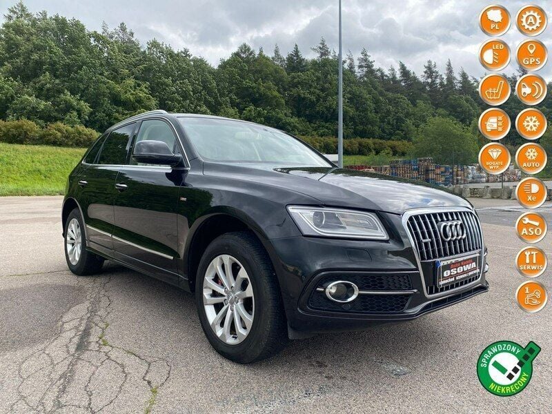 Czarny Używany 2015 Audi Q5 S-Line SUV | 67 997 zł (Uczciwa cena) - Obraz 1/4