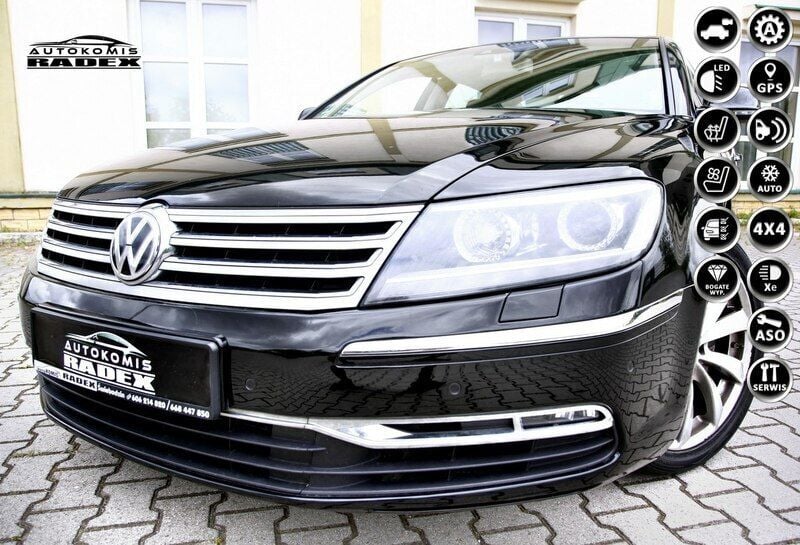 Używany VW Phaeton 239 KM (175 kW) 2013 Czarny Sedan/Limuzyna