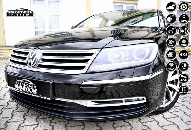 Czarny Używany 2013 VW Phaeton Sedan/Limuzyna | 66 999 zł - Obraz 1/4