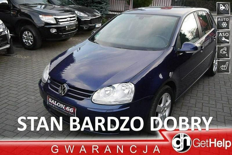 Niebieski ciemny (metalik) Używany 2008 VW Golf VI Hatchback | 16 500 zł (Dobra cena) - Obraz 1/4