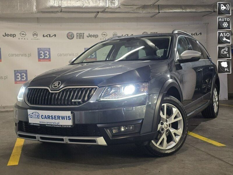 Szary Używany 2015 Skoda Octavia Scout 4x4 Kombi | 49 800 zł (Uczciwa cena) - Obraz 1/4
