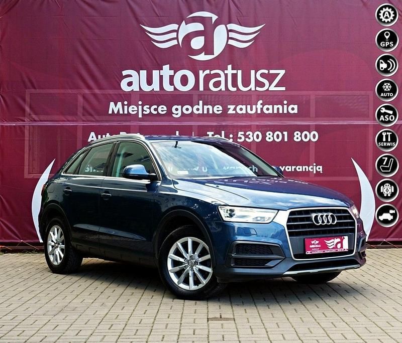 Niebieski Używany 2017 Audi Q3 SUV | 66 900 zł (Dobra cena) - Obraz 1/4