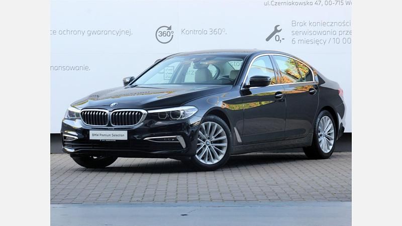 Black 2 Używany 2019 BMW 520 Luxury Line Sedan/Limuzyna | 139 900 zł (Drogi) - Obraz 1/3