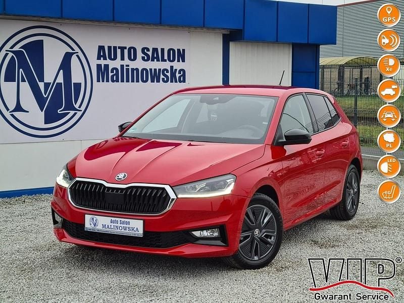 Czerwony Używany 2024 Skoda Fabia Hatchback | 69 900 zł - Obraz 1/4