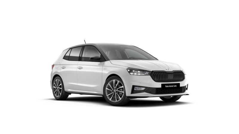 Biel moon metalizowany czerń magic metalizowany Nowe 2025 Skoda Fabia Monte Carlo Hatchback | 118 300 zł - Obraz 1/4