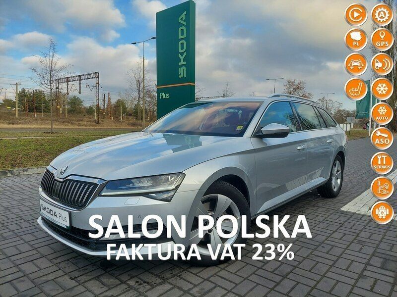Srebrny (metalik) Używany 2021 Skoda Superb Kombi | 108 900 zł (Dość drogi) - Obraz 1/4