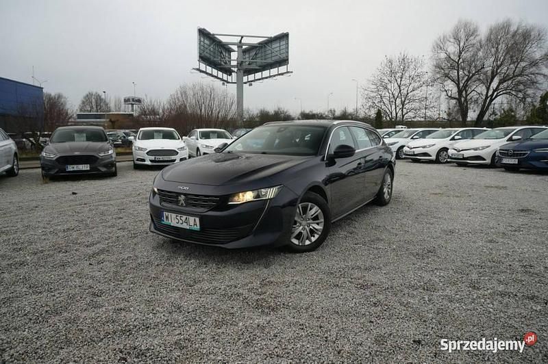 Niebieski Używany 2021 Peugeot 508 Active Kombi | 67 100 zł - Obraz 1/4