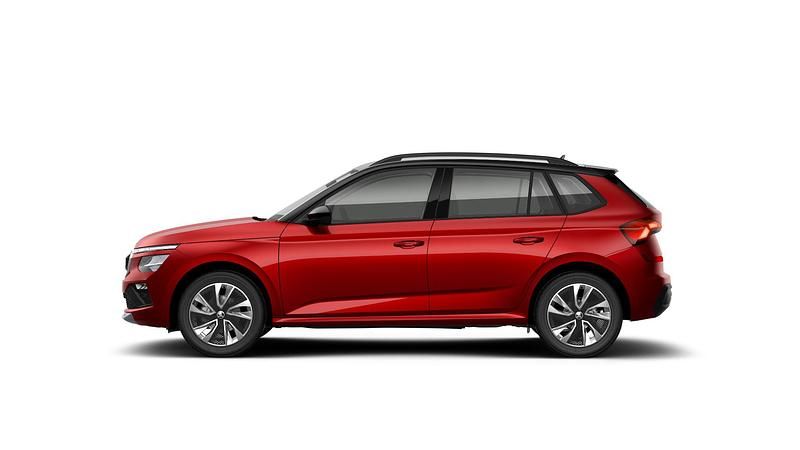 Nowe Skoda Kamiq Drive 85 KM (62 kW) 2026 Czerwień velvet metalizowany czerń magic metalizowany SUV