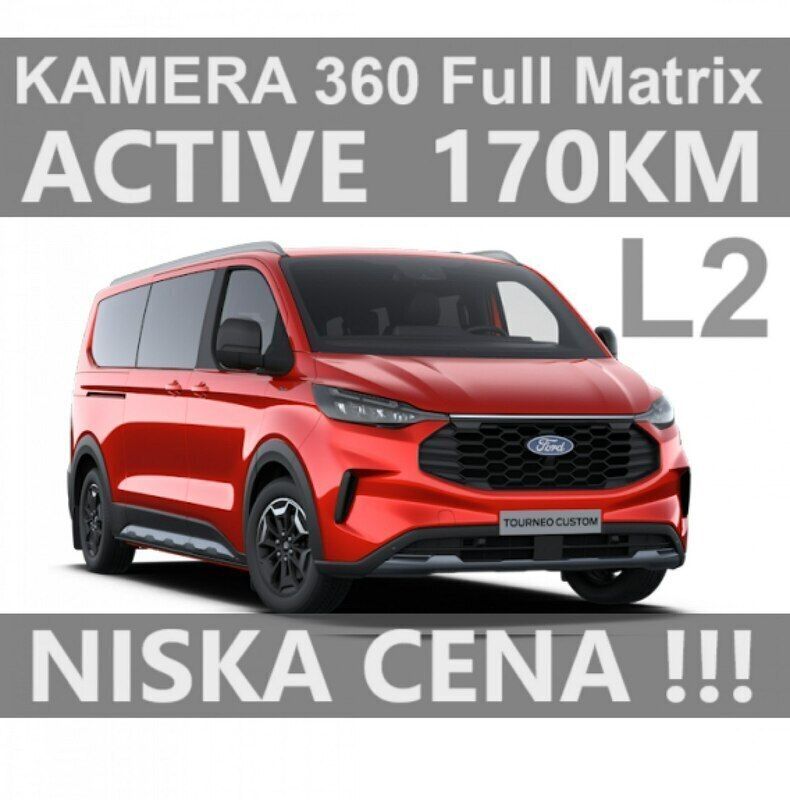 Czarny (metalik) Nowe 2024 Ford Tourneo Custom Active Minivan | 268 017 zł (Uczciwa cena) - Obraz 1/3