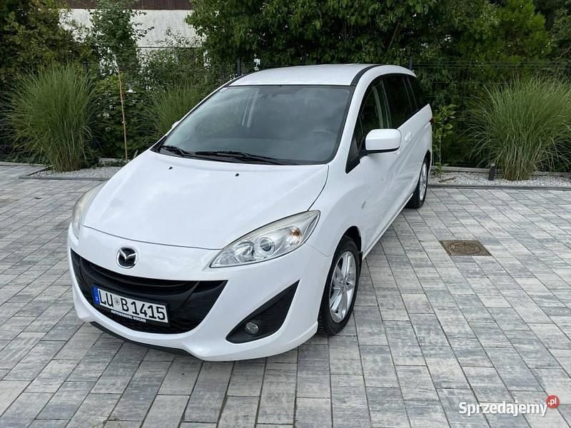 Biały (metalik, perła) Używany 2013 Mazda 5 Minivan | 19 900 zł (Uczciwa cena) - Obraz 1/4