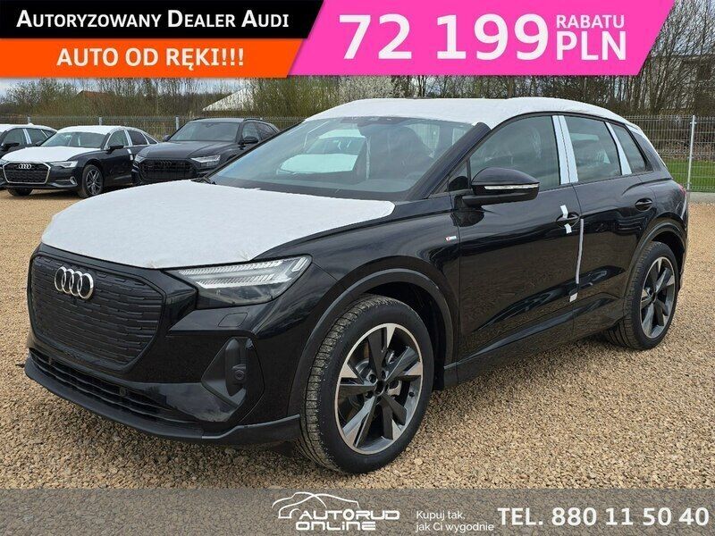 Czarny (metalik) Nowe 2025 Audi Q4 e-tron SUV | 228 631 zł - Obraz 1/4