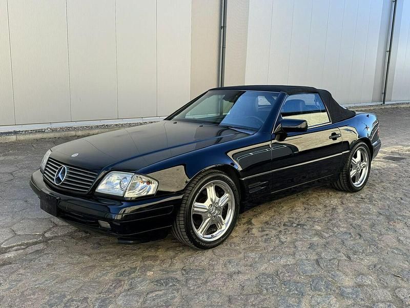 Czarny Używany 1998 Mercedes SL500 Kabriolet | 53 900 zł - Obraz 1/4
