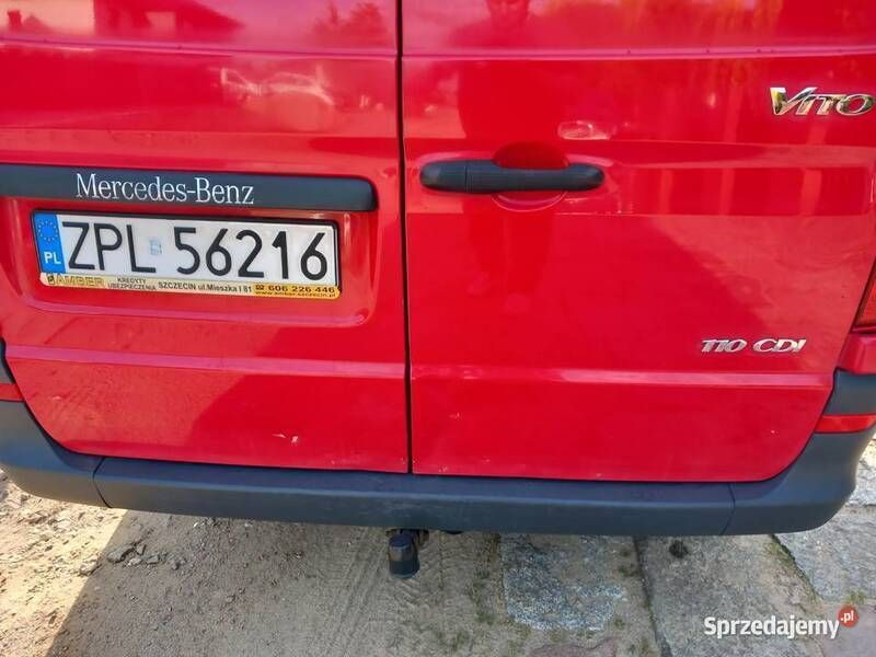 Używany Mercedes Vito 2011 Czerwony Van