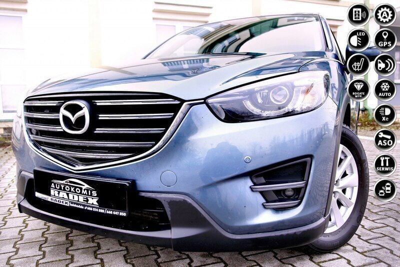 Szary Używany 2016 Mazda CX-5 SUV | 59 999 zł (Uczciwa cena) - Obraz 1/4