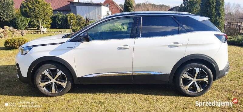 Biały Używany 2019 Peugeot 3008 GT-line SUV | 77 999 zł (Uczciwa cena) - Obraz 1/4