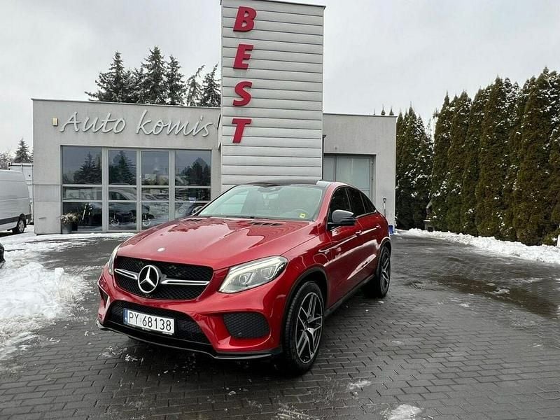 Czerwony Używany 2016 Mercedes GLE43 AMG AMG Coupe | 124 900 zł - Obraz 1/4