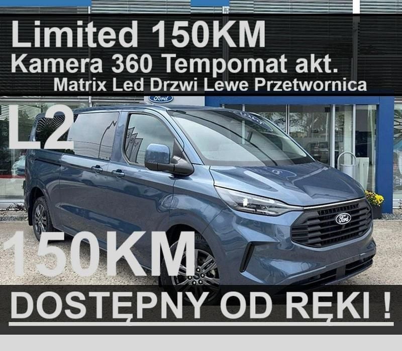 Nowe Ford Transit Custom Limited 150 KM (110 kW) 2025 Niebieski (metalik) Minivan