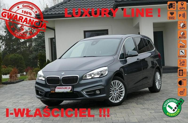 Grafitowy (metalik) Używany 2016 BMW 216 Luxury Line Minivan | 41 500 zł - Obraz 1/4