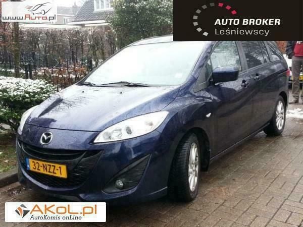 Niebieski Używany 2011 Mazda 5 Minivan | 45 700 zł - Obraz 1/4