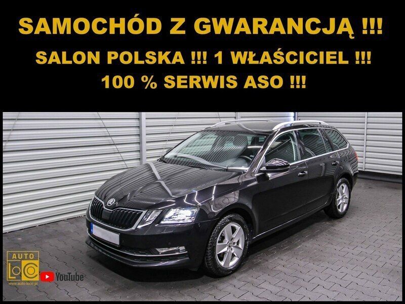 Czarny (metalik) Używany 2020 Skoda Octavia Kombi | 45 167 zł (Super Cena) - Obraz 1/4
