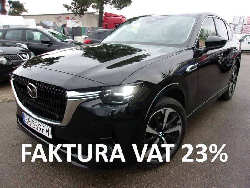 Czarny (metalik, perła) Używany 2023 Mazda CX-60 SUV | 215 000 zł (Uczciwa cena) - Obraz 1/4