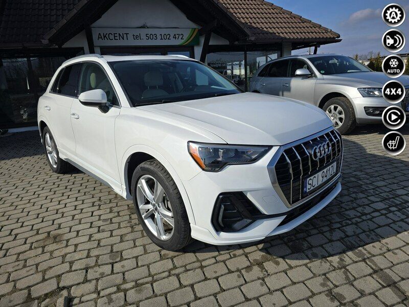 Biały Używany 2019 Audi Q3 SUV | 119 900 zł (Drogi) - Obraz 1/4