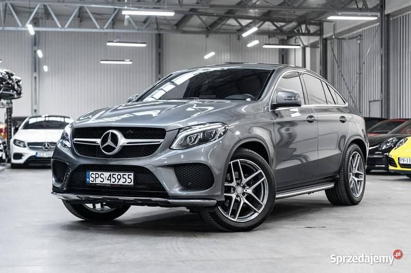 Szary Używany 2016 Mercedes GLE350 AMG Coupe | 209 120 zł - Obraz 1/4