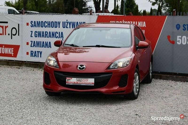 Bordowy Używany 2012 Mazda 3 Hatchback | 22 900 zł (Uczciwa cena) - Obraz 1/4
