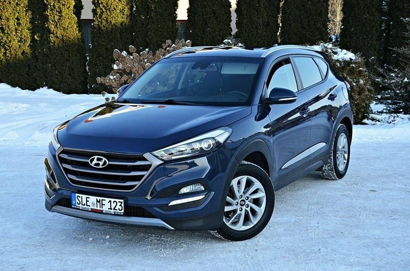 Niebieski Używany 2018 Hyundai Tucson SUV | 57 900 zł (Dobra cena) - Obraz 1/4