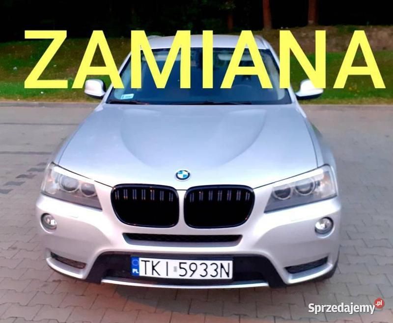 Srebrny Używany 2012 BMW X3 SUV | 44 800 zł (Dość drogi) - Obraz 1/4