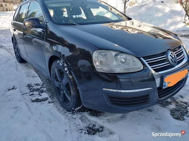Czarny Używany 2008 VW Golf VI Kombi | 11 600 zł (Uczciwa cena) - Obraz 1/4