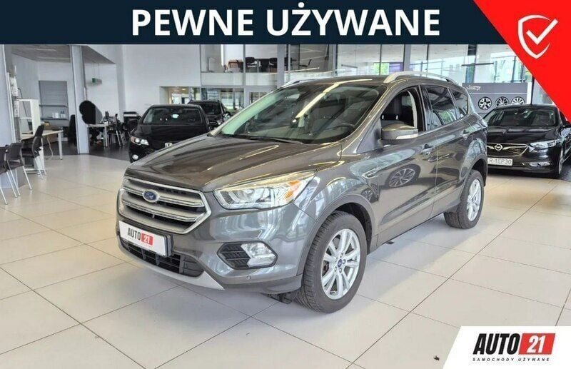Szary Używany 2017 Ford Kuga SUV | 51 900 zł (Uczciwa cena) - Obraz 1/4