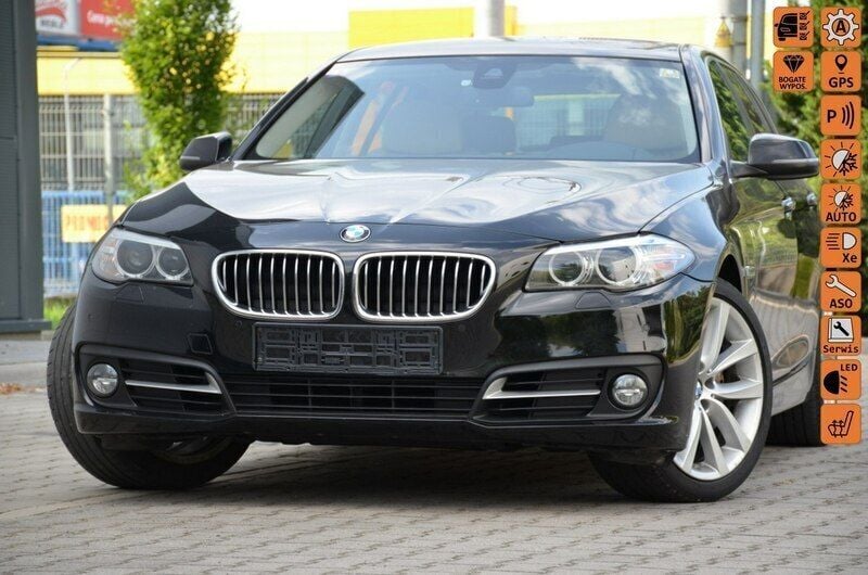 Czarny Używany 2014 BMW 530 Sedan/Limuzyna | 57 900 zł - Obraz 1/4