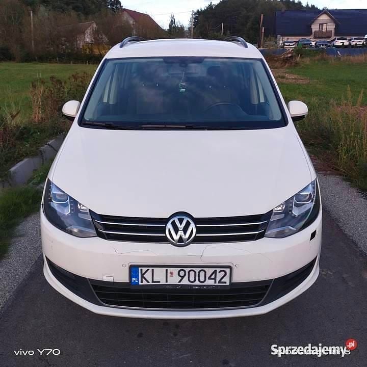 Biały Używany 2014 VW Sharan Minivan | 29 500 zł (Super Cena) - Obraz 1/4