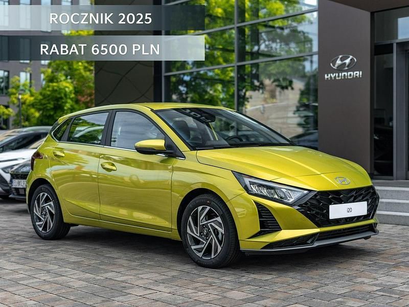 Żółty (metalik) Nowe 2025 Hyundai i20 Hatchback | 69 800 zł (Dobra cena) - Obraz 1/4