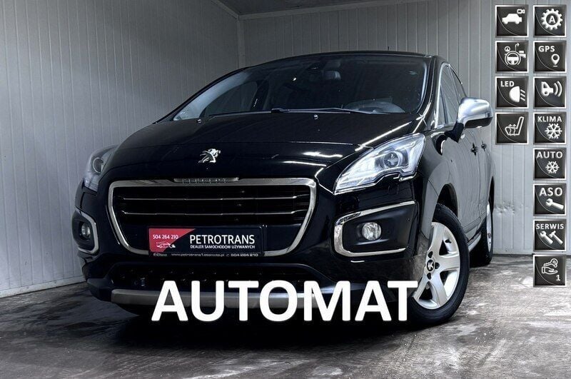 Czarny (metalik) Używany 2016 Peugeot 3008 Minivan | 39 900 zł (Dobra cena) - Obraz 1/4