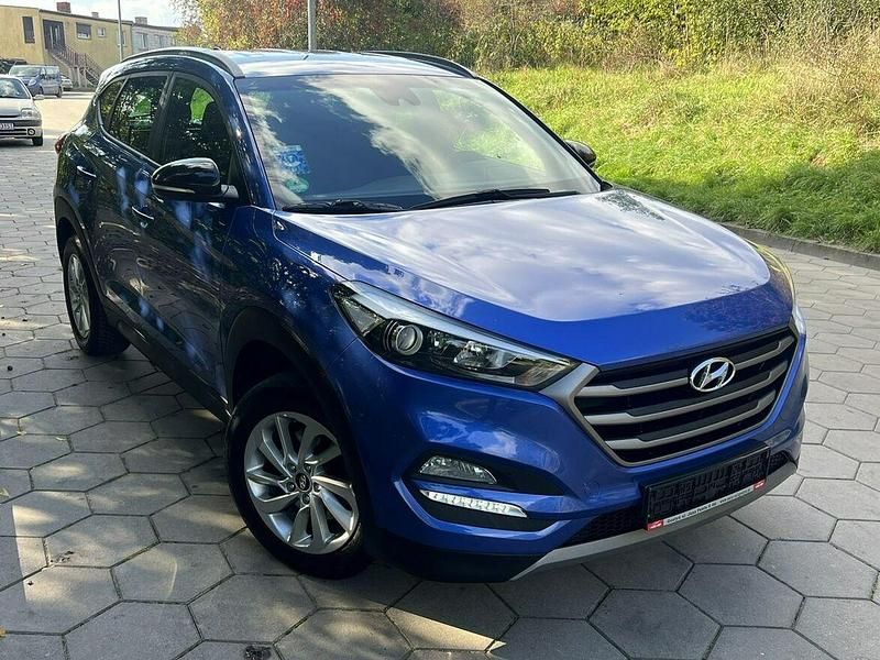 Niebieski Używany 2018 Hyundai Tucson Passion SUV | 67 999 zł (Uczciwa cena) - Obraz 1/4