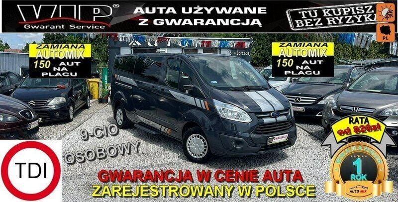 Grafitowy Używany 2013 Ford Transit Custom Sedan/Limuzyna | 55 900 zł (Dość drogi) - Obraz 1/3