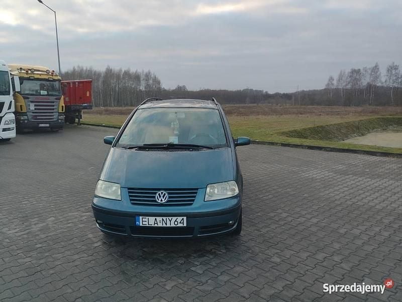Niebieski Używany 2002 VW Sharan Minivan | 10 600 zł - Obraz 1/4