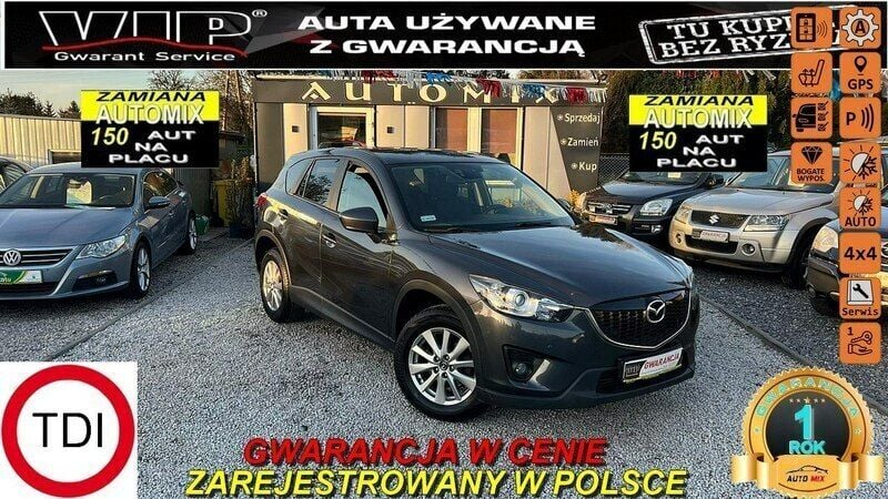 Szary Używany 2015 Mazda CX-5 SUV | 49 900 zł (Dobra cena) - Obraz 1/2