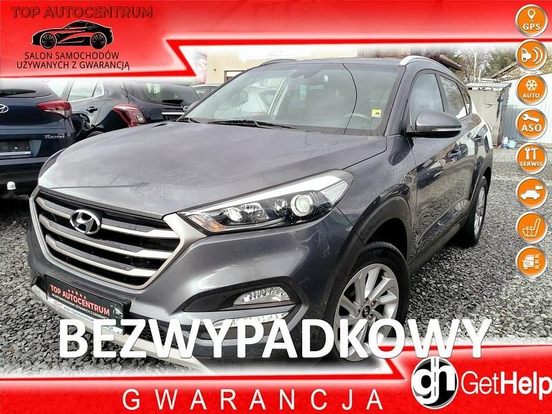 Szary (metalik) Używany 2017 Hyundai Tucson SUV | 62 900 zł (Dobra cena) - Obraz 1/4