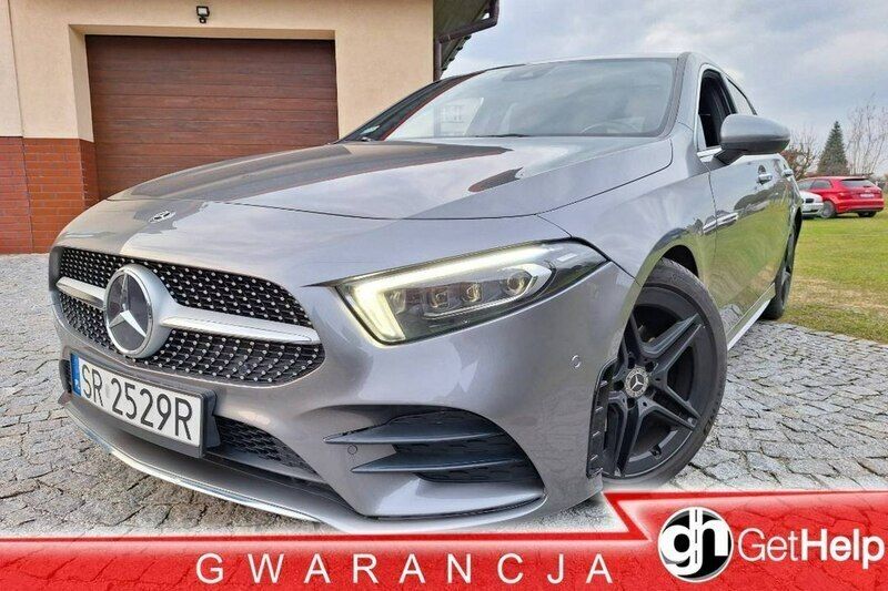Grafitowy Używany 2019 Mercedes A180 AMG Hatchback | 89 800 zł (Drogi) - Obraz 1/4