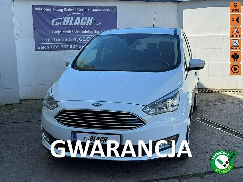 Biały Używany 2018 Ford C-MAX Minivan | 39 500 zł (Uczciwa cena) - Obraz 1/4