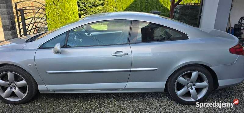Srebrny Używany 2009 Peugeot 407 Coupe Coupe | 24 500 zł - Obraz 1/4