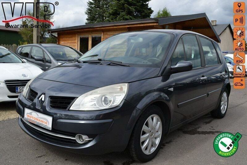 Grafitowy Używany 2006 Renault Scénic II Minivan | 12 900 zł (Dość drogi) - Obraz 1/4